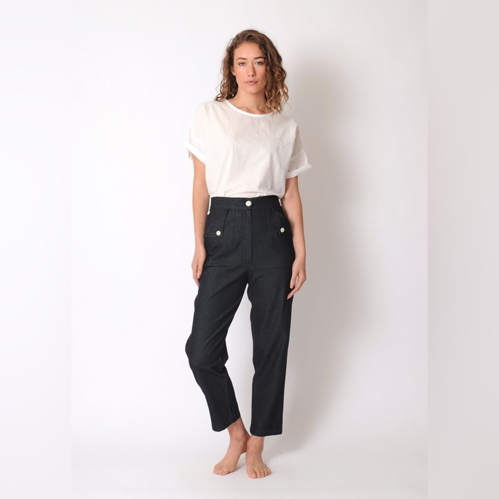 Ilana Kohn indigo Huxie trousers